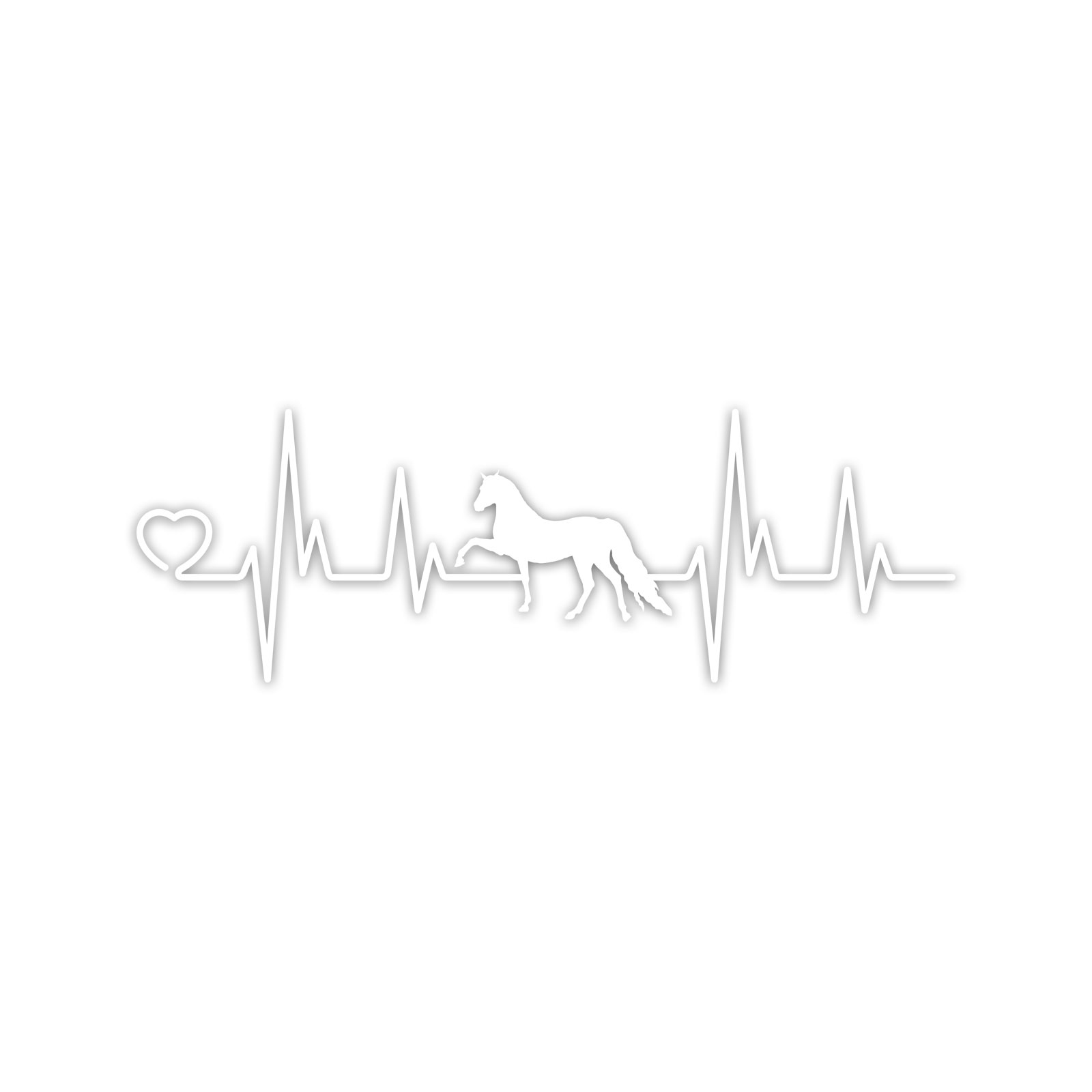 Arabian Heartbeat Lifeline Vinyl Sticker Die Cut Weatherproof UV Protected